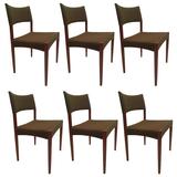 Set of Six V.S. Andersen Teak Dining Chairs