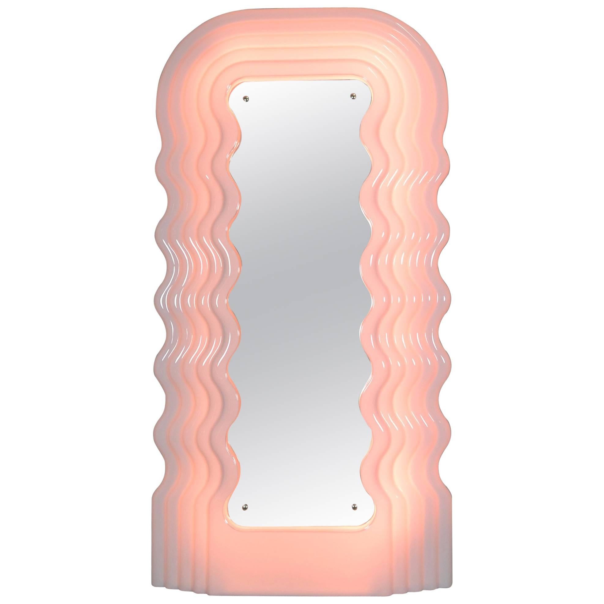 Ettore Sottsass Ultrafragola Mirror by Poltronova For Sale