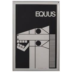 Decorative Mirror Illustrating Equus, 1980s