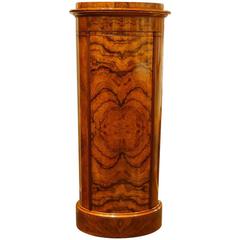 Victorian Burr Walnut Pillar Box Cabinet