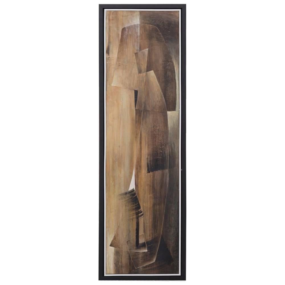 Long Abstract Oil Painting by Hans Richter For Sale