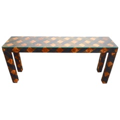 Upholstered Parsons Console Table