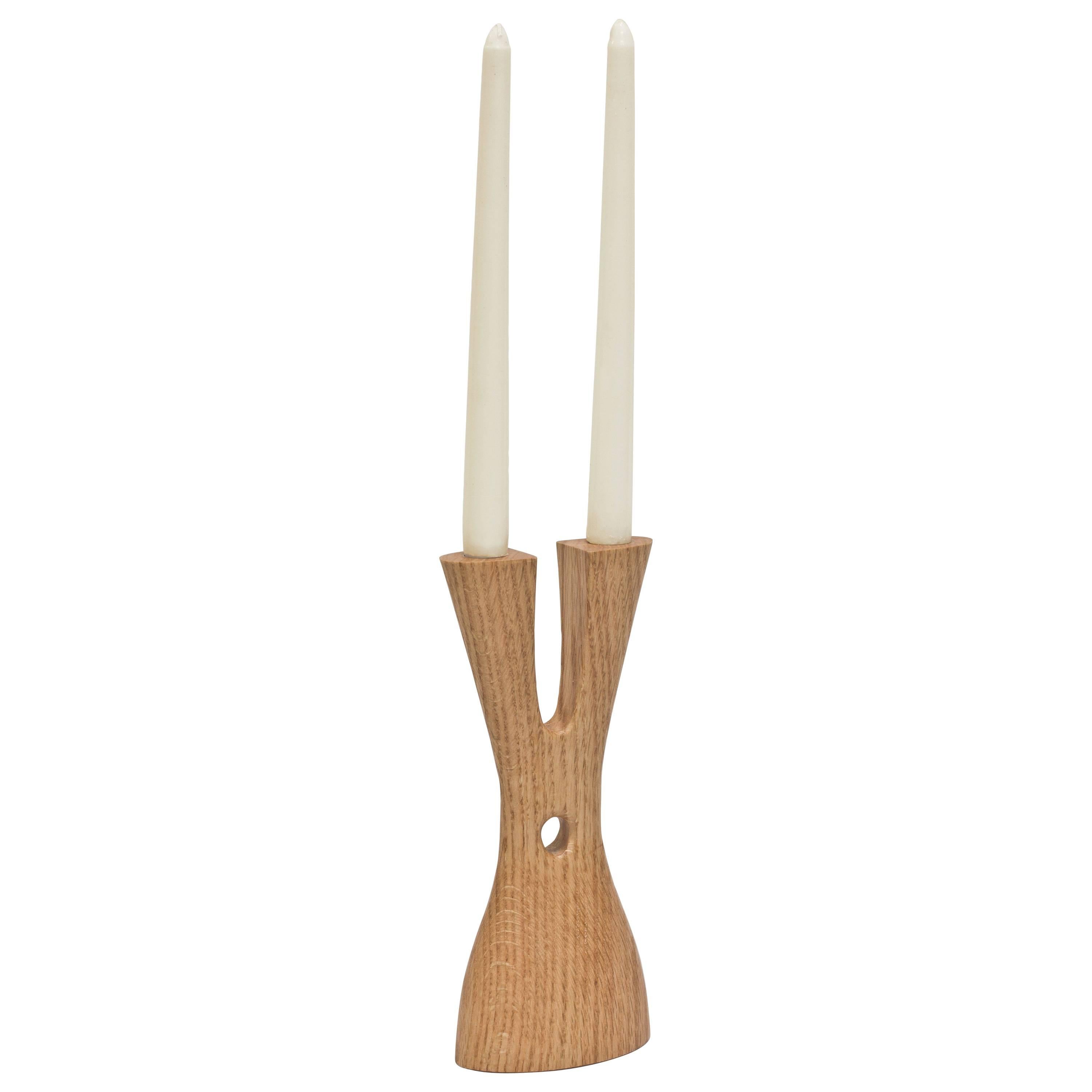 Candeliere Mastodon in Oak Oak e ottone oliato di Noah Norton per Wooda