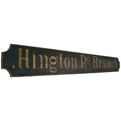 20th Century Antique Decorative Wooden Advertising Sign