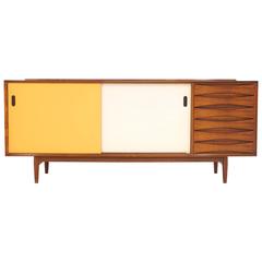 Arne Vodder Rosewood Sideboard with Reversible Doors, Made by Sibast Møbler