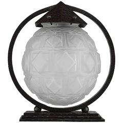 Daum French Art Deco Table Lamp, Late 1920s 11