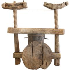 Antique Rare 17th Century Spanish Wooden Wine Press