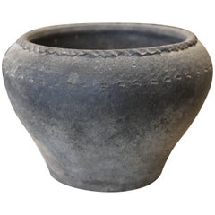 18th Century, Spanish Terra Cotta Unglazed Handcrafted Cocina Bowl