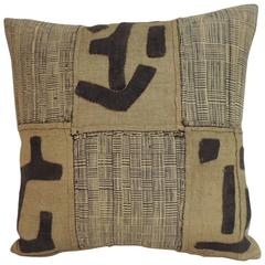 Antique Kuba Squares Patchwork African Decorative Pillow