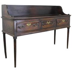 Early George III Galleried Server in Oak 7