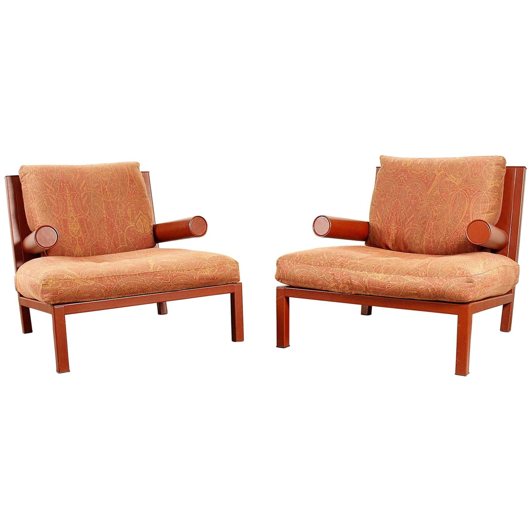 Large Pair of Armchairs 'Baisity' by Antonio Citterio for B&B Italia For Sale
