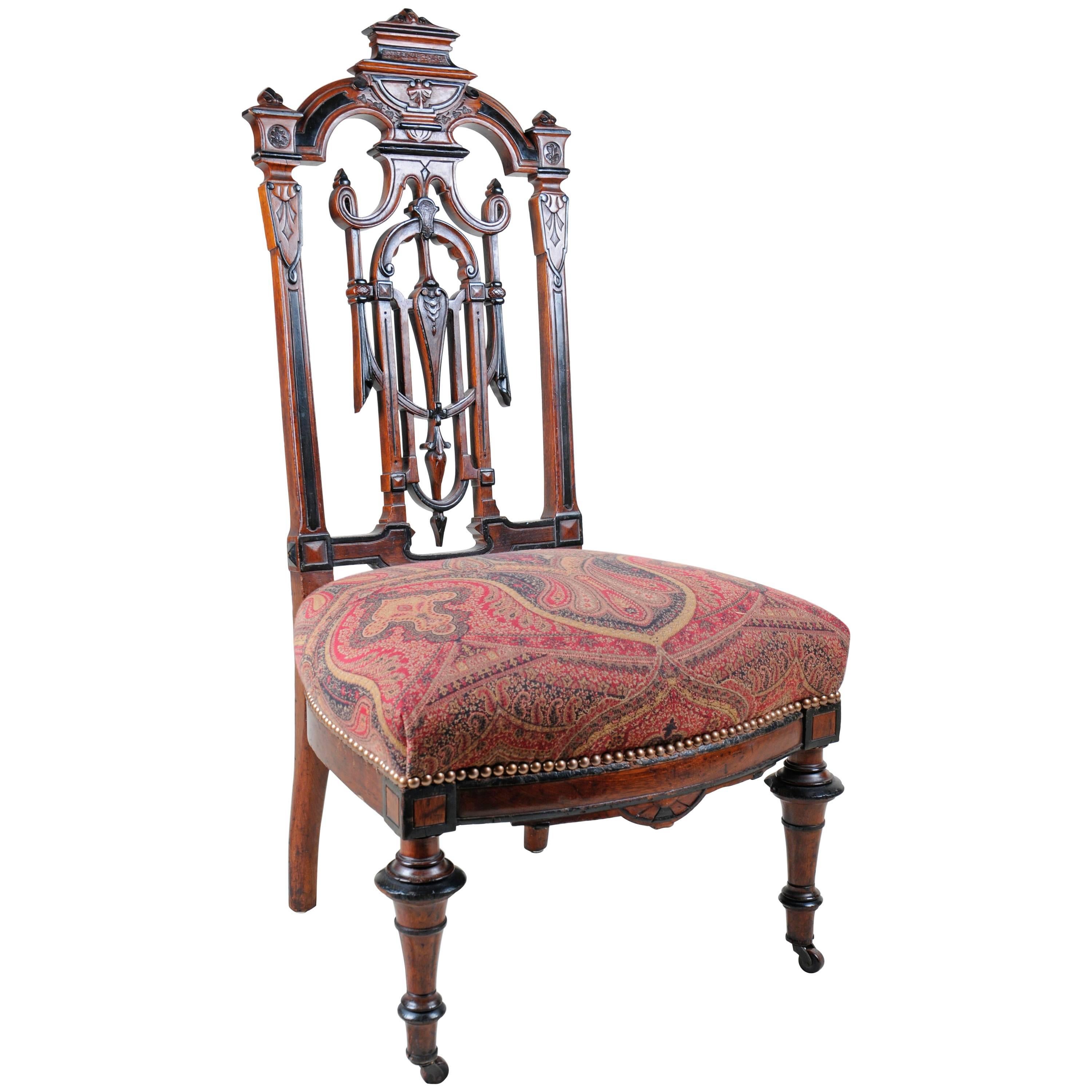 Aesthetic Period Chair, circa 1880 For Sale