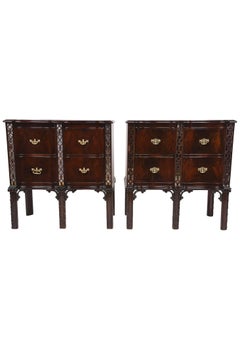 Pair of English Georgian Chippendale Chest of Drawers