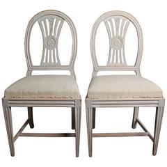 Pair of 18th Century Swedish Gustavian Chairs 12