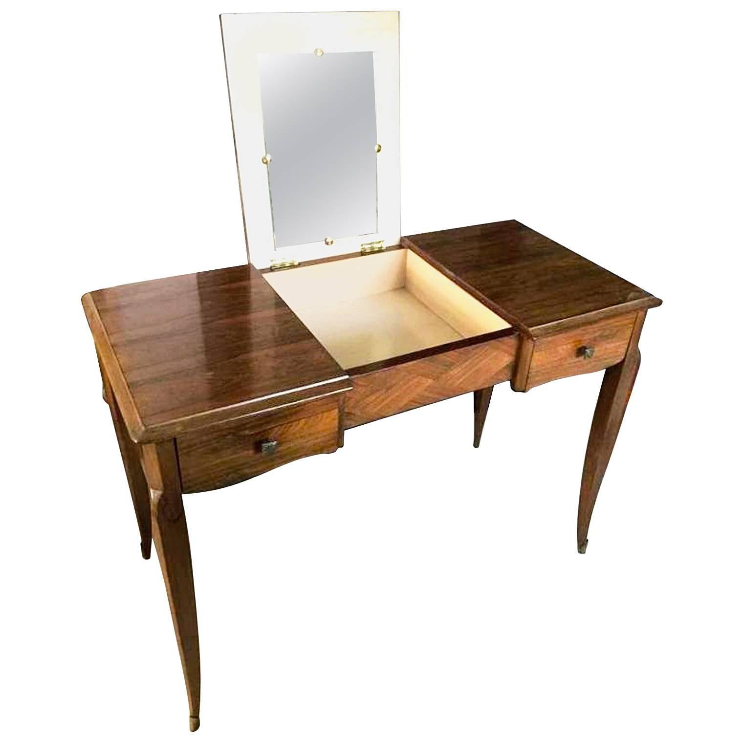 Art Deco Writing Desk Table and Coiffeuse, France