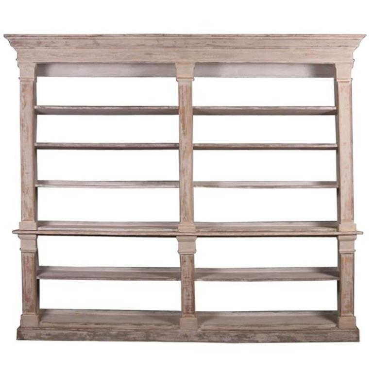 Painted Open Bookcase For Sale at 1stdibs