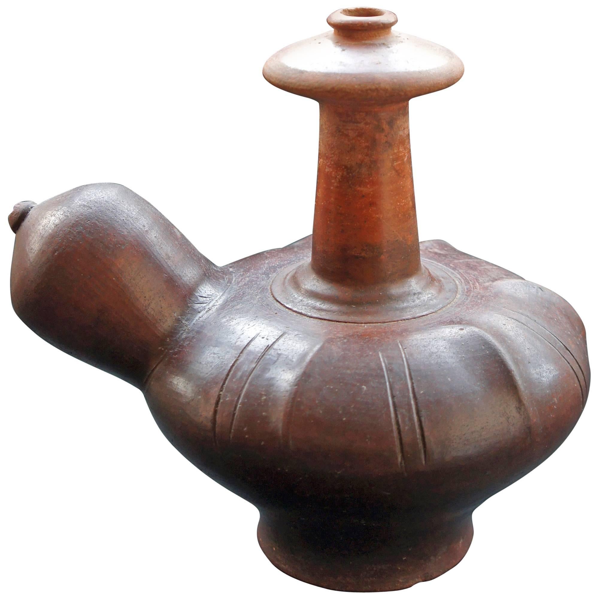 Terracotta Ewer (Kendi) Java, Indonesia, early to mid 20th century For Sale