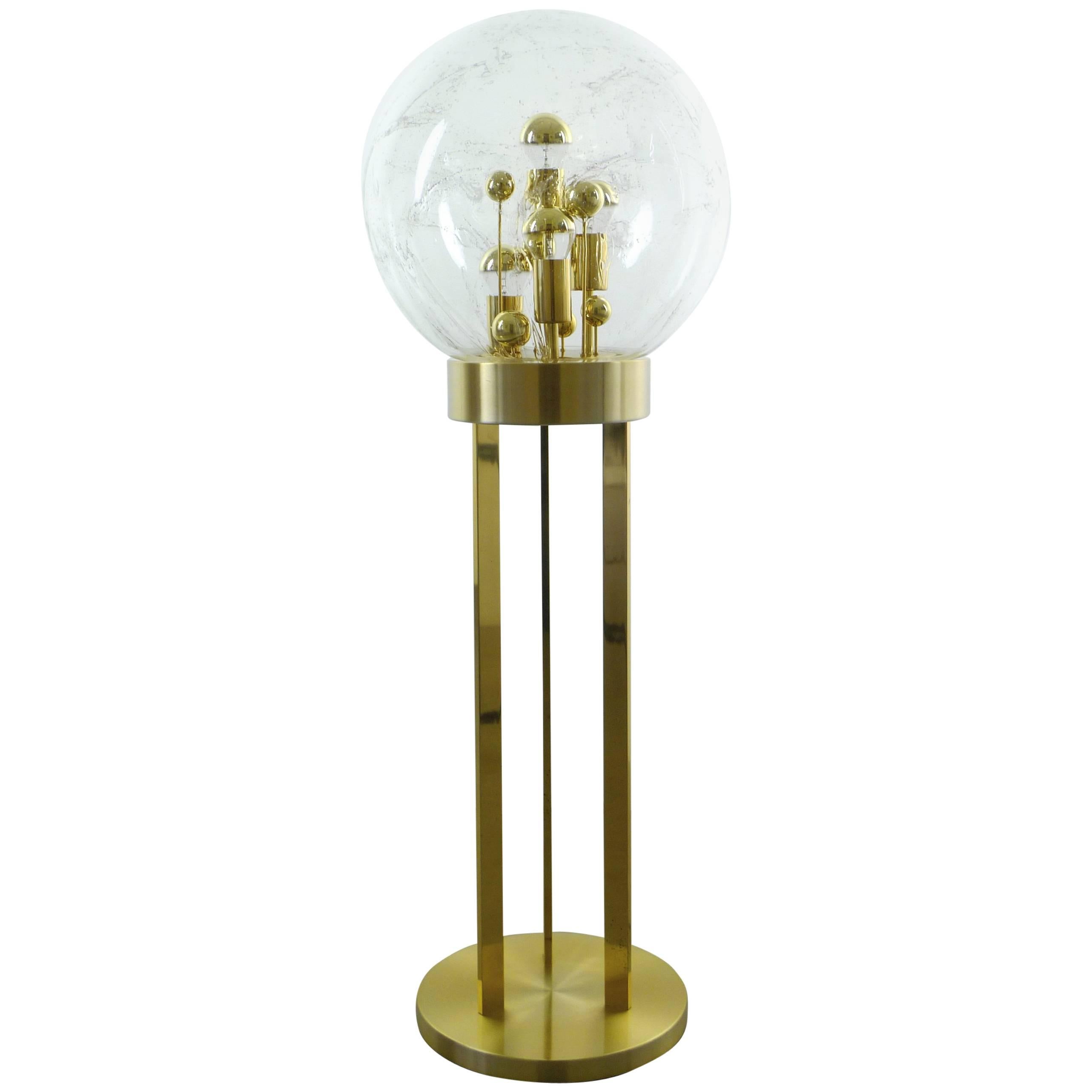 1960s Brass Floor Lamp from Doria, Germany For Sale