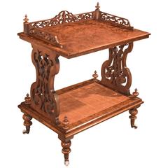 19th Century Side Table Regency Burr Walnut 19th Century Side Table Regency Burr Walnut