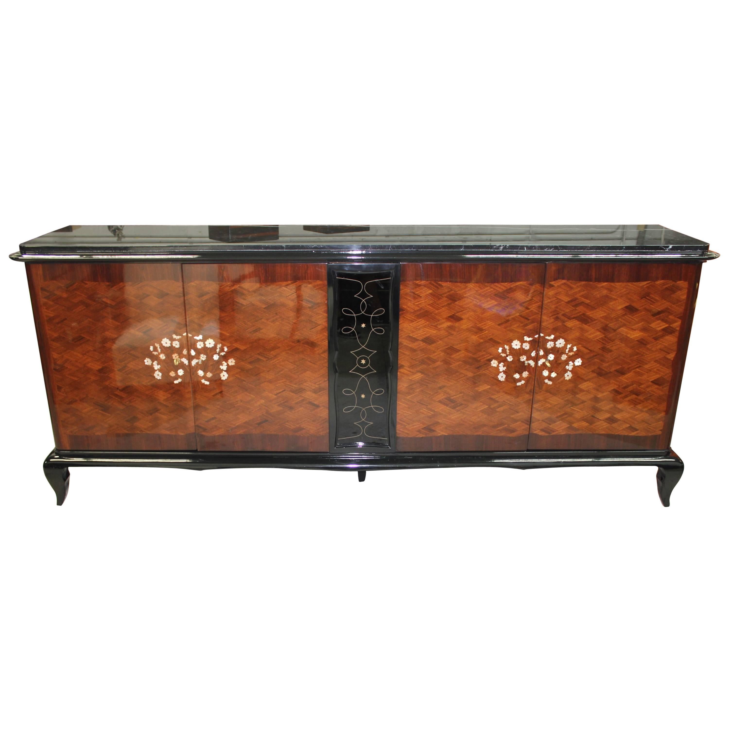 French Art Deco Mother-of-Pearl style of Jules Leleu Sideboard or Buffet