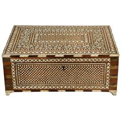 Antique Anglo-Indian Vizagapatam Sewing Box