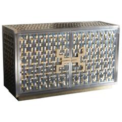 Intreccio Steel, Iron and Brass Band Cabinet Flair Edition