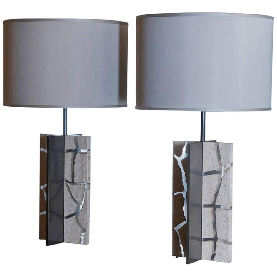 Flair Edition "Travertino" Table Lamp