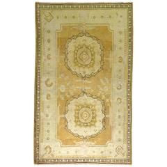 East Turkestan Rug in Yellow