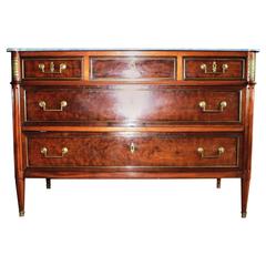 Elegant French Louis XVI Style Mahogany Commode, 18th Century 3