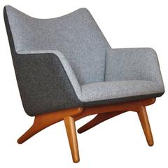 Illum Wikkelso Lounge Chair Manufactured by Mikael Laursen, Denmark 3