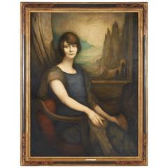 Modern Portrait of Woman with Landscape 4