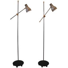 Pair of Articulating Floor Lamps