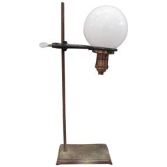 Antique Industrial Laboratory Stand Lamp