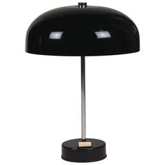 Black Dome Desk Lamp, German, circa 1970