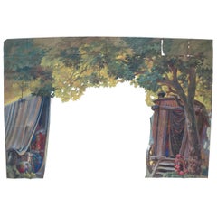 Theatre Scenography with Trees and Gypsy Wagon - FINAL CLEARANCE SALE