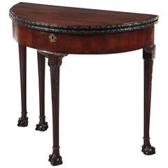 George II Mahogany Fold over Card Table 12