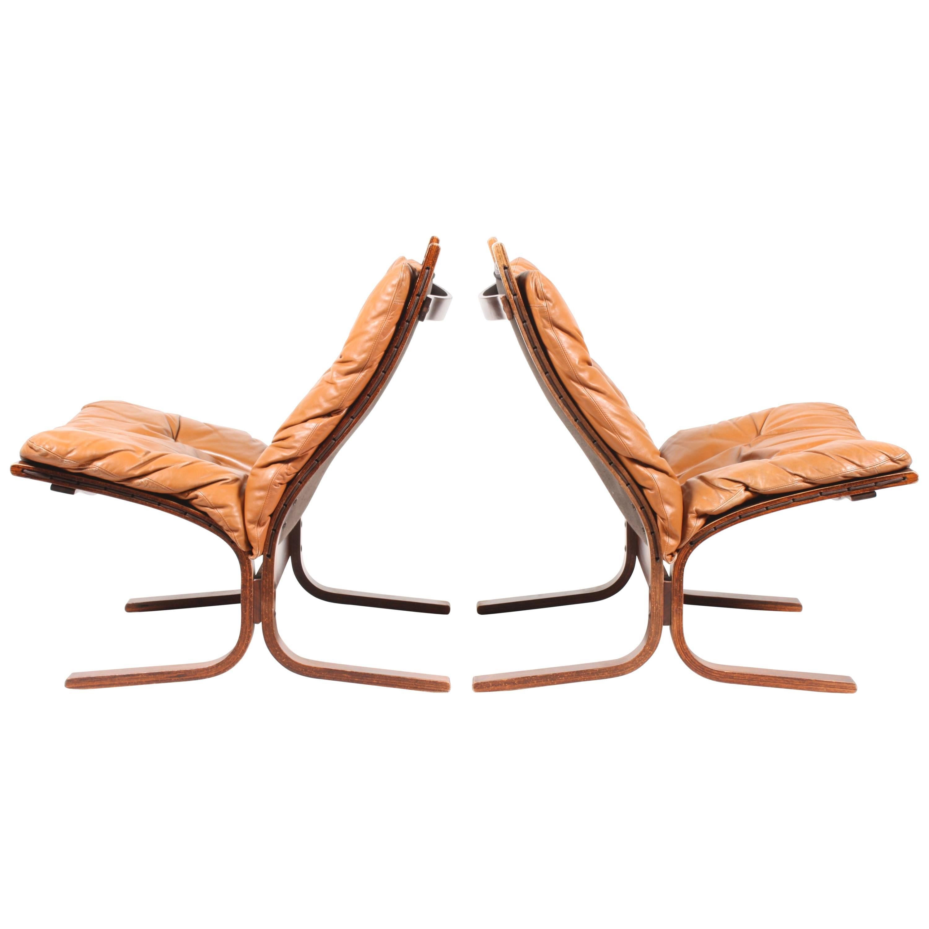 Pair of Lounge Chairs by Ingmar Relling