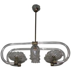 Particular 1940s Murano Chandelier Barovier Attributed 12