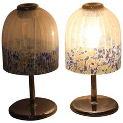 Pair of Table Lamp Vistosi Design 1960s Murano Art Glass 4