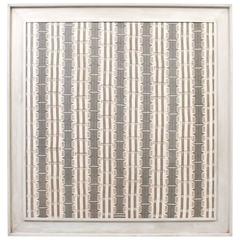 Large Modernist Framed Textile