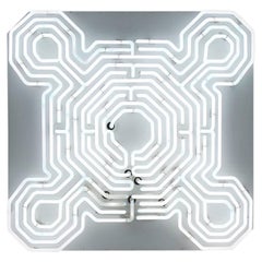 Vintage Neon Light Sculpture by Marjorie Akin