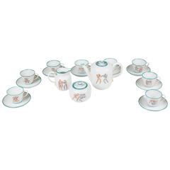 Gio Ponti for Ginori Porcelain Tea Set, circa 1930 10