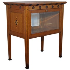 Retro Important & Unique Arts and Crafts Display / Drinks Cabinet by Napoleon Le Grand