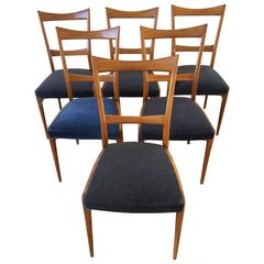 Six Dining Chairs in the Manner of Gio Ponti