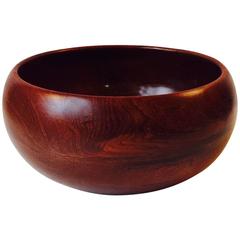 Organically Shaped Danish Mid-Century Teak Bowl by Kay Bojesen, Denmark, 1950s