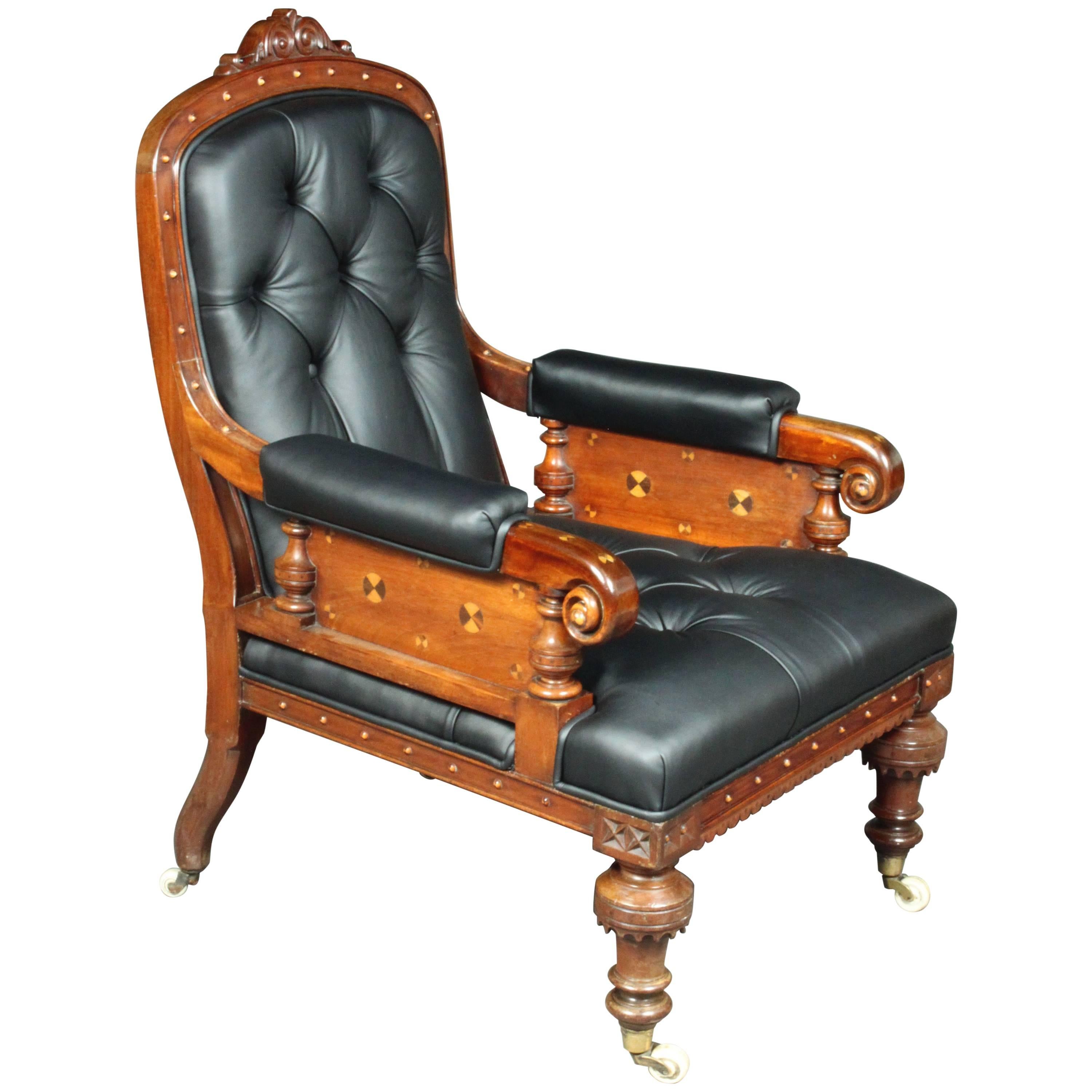 Victorian Leather Armchair