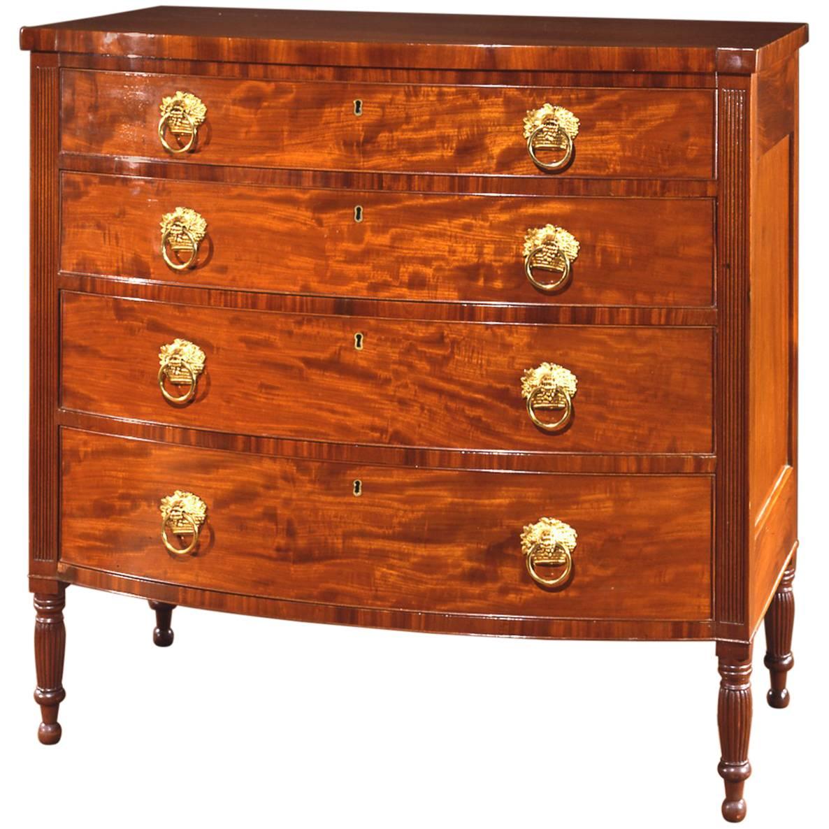 Late Federal Chest of Drawers in the Sheraton Taste