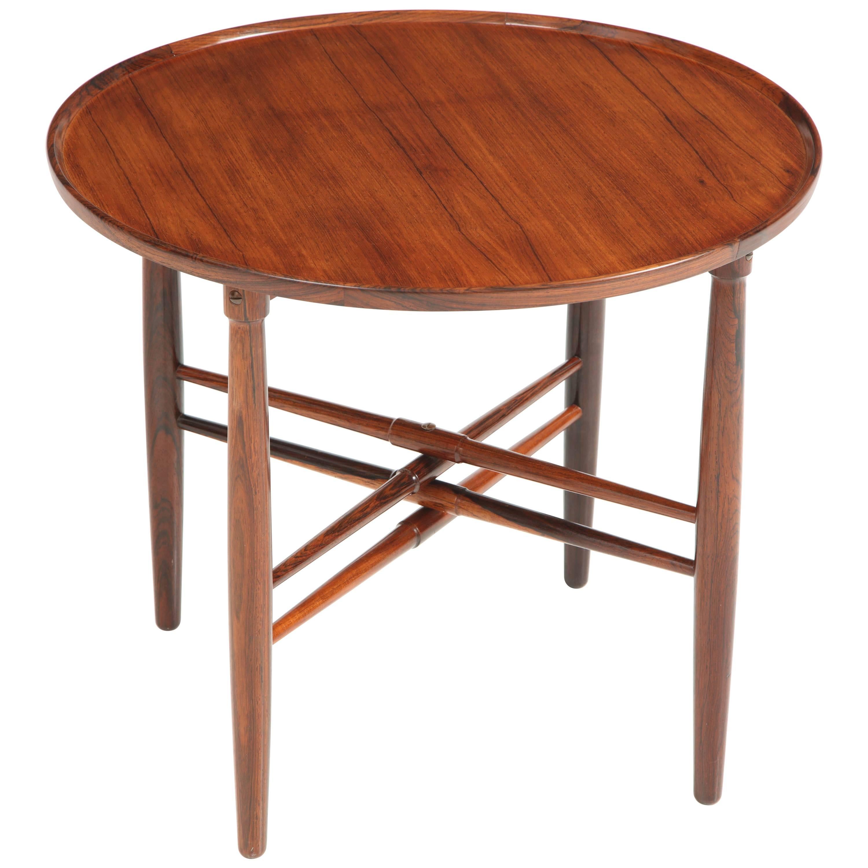 Danish Rosewood Side Table, circa 1940s