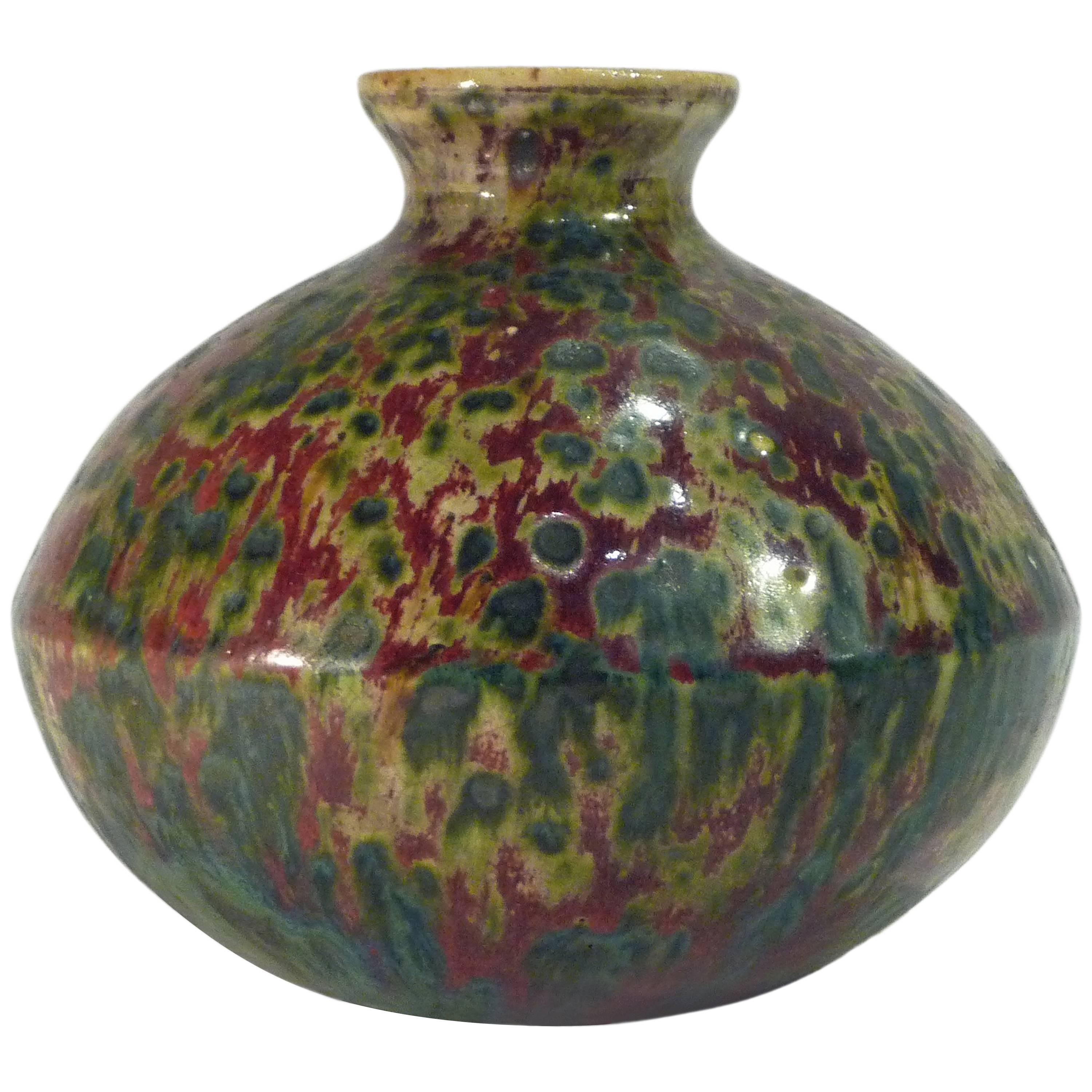 Pierre-Adrien Dalpayrat, an Art Nouveau Grès Vase For Sale