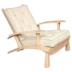 Adjustable Oak Lounge Chair